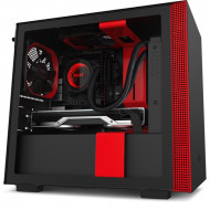 NZXT H210 MATTE BLACK/RED