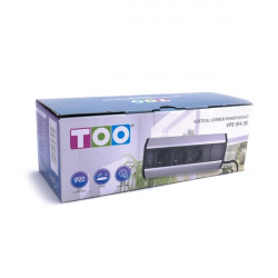 TOO PPS-314-3S IP20, 3x 2P+F, ezüst asztalra rögzíthető elosztó