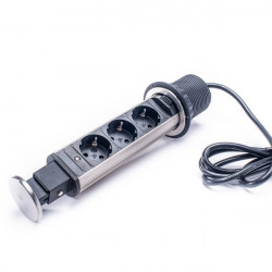 TOO PPS-302-3BR rejtett hálózati elosztó 3 aljzat szálcsiszolt