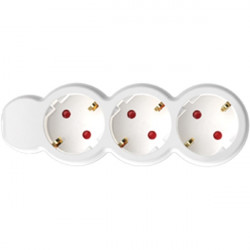 Somogyi hálózati elosztó, 3 aljzat, 5m, fehér (NV 3-5/WH/1,5)