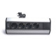 TOO PPS-316-4S IP20, 4x 2P+F, ezüst asztalra rögzíthető elosztó TOO PPS-316-4S IP20, 4x 2P+F, ezüst asztalra rögzíthető elosztó