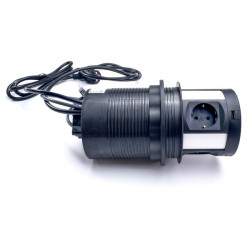 TOO PPS-101-4B rejtett hálózati elosztó 4 aljzat fekete