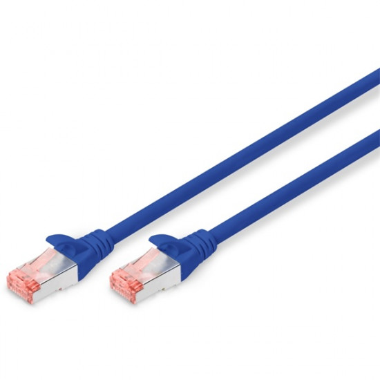 Digitus DK-1644-020/B RJ45 Hálózat Csatlakozókábel CAT 6 S/FTP 2m Kék