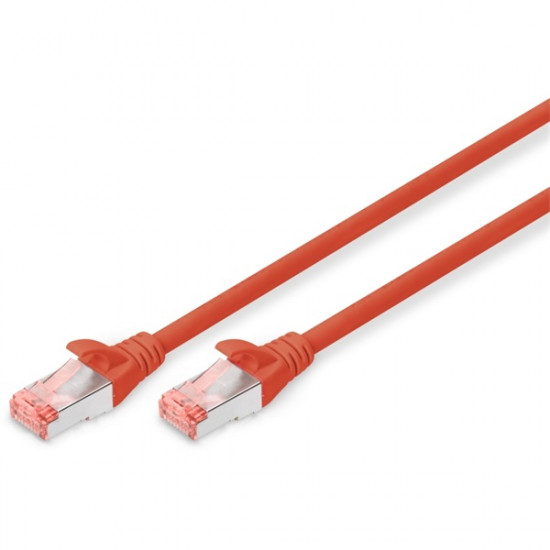 Digitus DK-1644-020/R RJ45 Hálózat Csatlakozókábel CAT 6 S/FTP 2m Piros