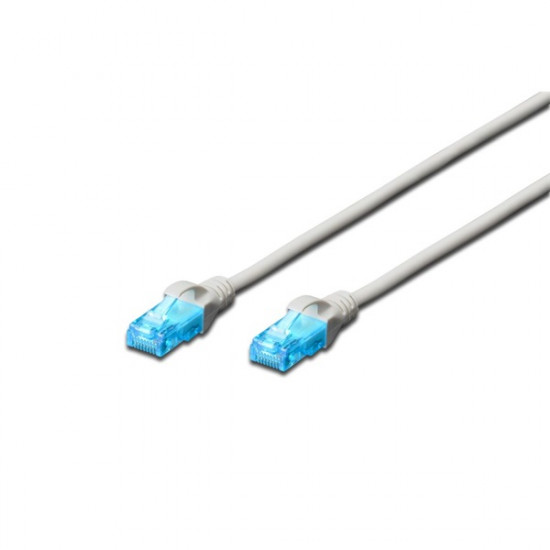 RJ45 Hálózat csatlakozókábel CAT 5e U/UTP 1x RJ45 dugó - 1x RJ45 dugó 20 m Szürke UL minősített