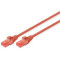 DIGITUS DK-1617-010/R CAT6 U/UTP 1m piros patch kábel