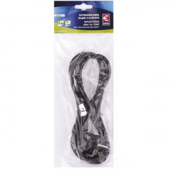 Emos Flexo szerelhető hálózati kábel, 2m, fekete (S18372)