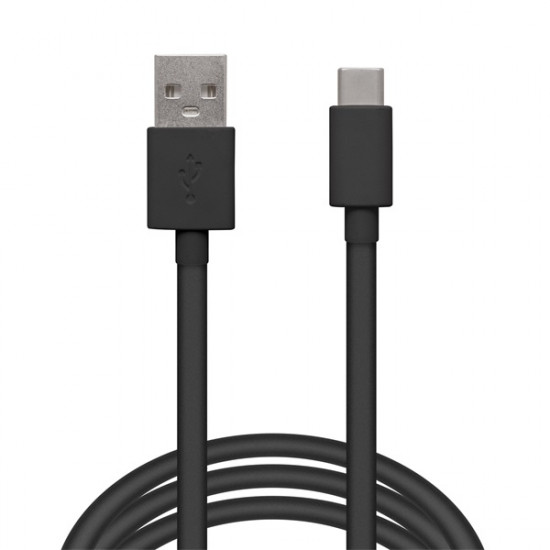 Delight USB Type-C kábel, 2m, fekete (55550BK-2)