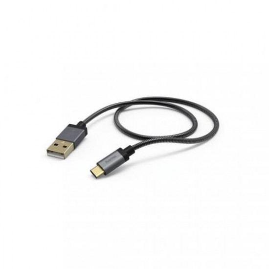 Hama Elite USB 2.0 Type-C- USB A fekete 1,5m adatkábel (173636)