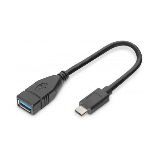 Assmann USB Type-C - USB Type-A adapter, 15cm (AK-300315-001-S)