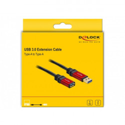 Delock USB 3.0 Type-A  prémium hosszabbító kábel, 2m (82753)