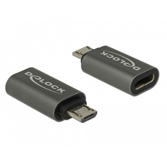 Delock USB 2.0 Micro-B apa - USB 2.0 Type-C anya adapter (65927)