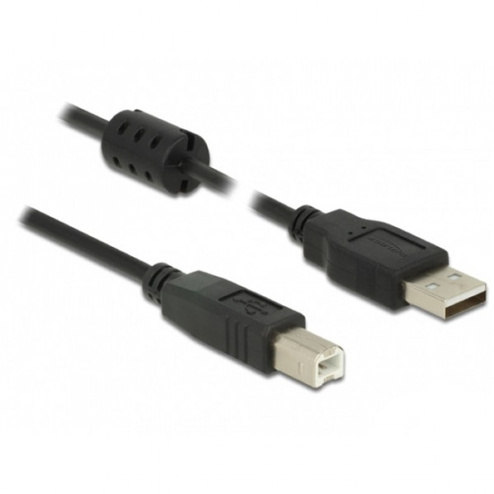 Delock USB 2.0 Type-A - USB 2.0 Type-B kábel, 3m, fekete (84898)