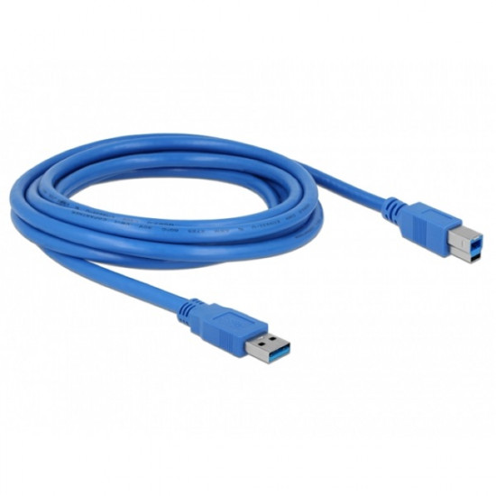 Delock USB 3.0 Type-A - USB 3.0 Type-B kábel, 3m (82581)