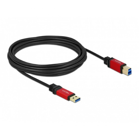 Delock USB 3.0 Type-A - USB 3.0 Type-B prémium kábel, 5m (82759)