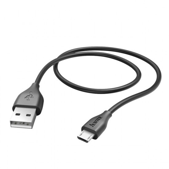 Hama fekete 1,5m micro USB adatkábel (123578)