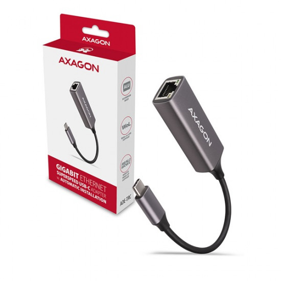 Axagon USB-C 3.2 Gigabit Ethernet hálózati adapter (ADE-TRC)