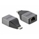 Delock USB Type-C apa - Gigabit LAN anya kompakt adapter (64118)