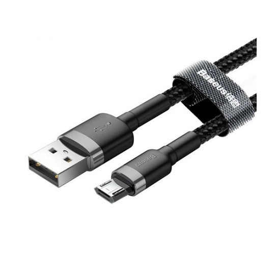 Baseus microUSB 1m szürke-fekete kábel (CAMKLF-BG1)