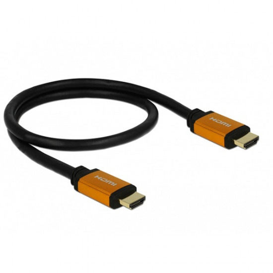 Delock HDMI 2.1 kábel apa - apa, 8K, 60HZ, 0.5m (85726)
