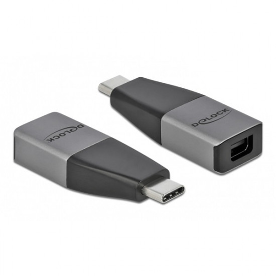 Delock USB Type-C apa - mini DisplayPort anya kompakt adapter, 4K, 60Hz (64121)