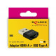 DeLock HDMI-A anya - USB Type-A apa Adapter (65680)