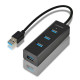 Axagon 4 portos USB 3.0 HUB gyorstöltéssel (HUE-S2B)