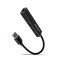 Axagon 3 portos USB 3.2. HUB Gigabit LAN porttal, fekete (HMA-GL3A)