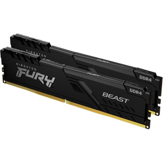 KINGSTON FURY Memória DDR4 64GB 2666MHz CL16 (2x32GB) Beast Black