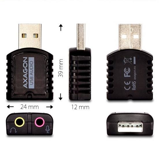 Axagon ADA-10 USB külső hangkártya (ADA-10)