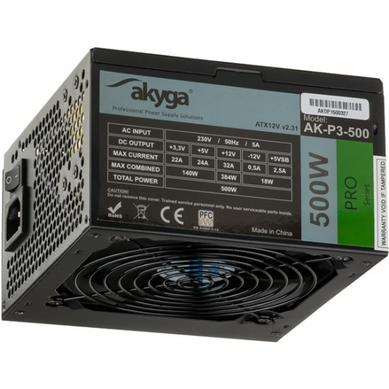 Akyga 500W Pro tápegység (AK-P3-500)