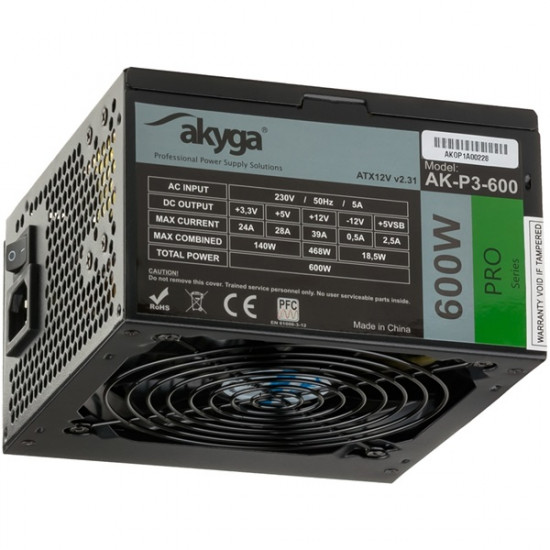 Akyga 600W Pro tápegység (AK-P3-600)