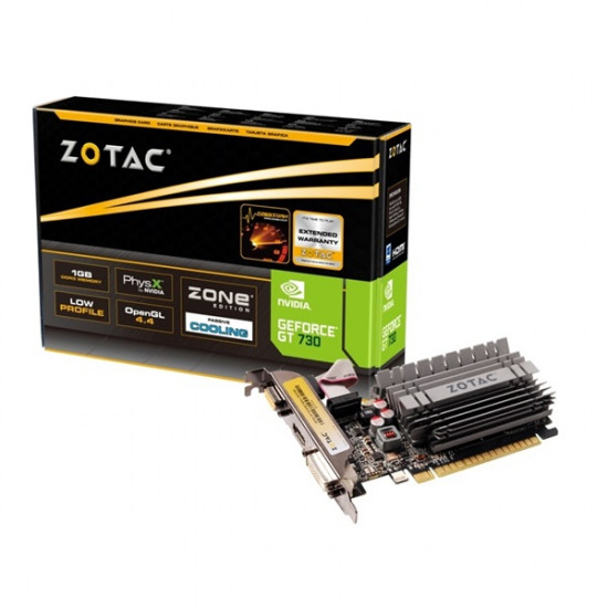 Zotac GeForce GT 730 Zone Edition 2GB DDR3 PCIExpress (ZT-71113-20L)