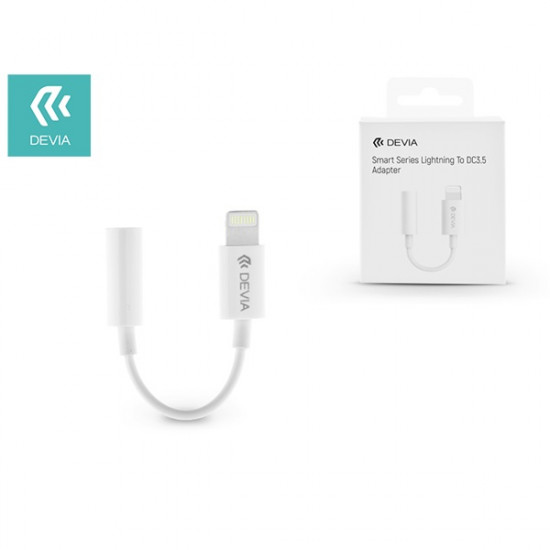 Devia Smart Lightning - 3.5mm fülhallgató adapter fehér (ST324550)