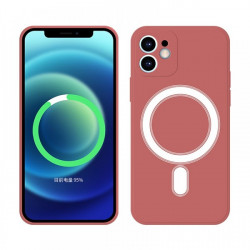 Cellect iPhone 12 Pro Max mágneses szilikon tok - piros (CEL-MAGSAFEIPH12PM-R)