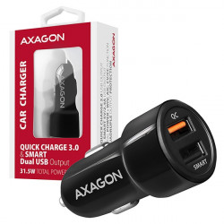 Axagon autós töltő USB fekete (PWC-QC5)