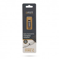 Delight USB-C - iPhone Lightning adapter, ezüst (55448B)