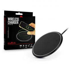 Maxlife 10W fekete vezeték nélküli töltőállomás (TF-0117)