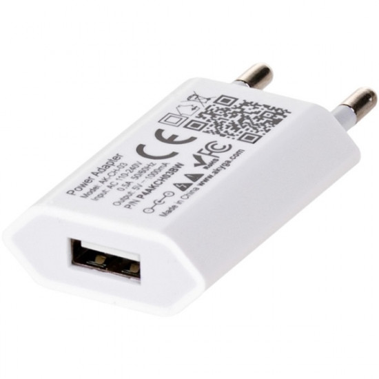 AKY AK-CH-03WH Akyga USB charger AK-CH-03WH 240V 1000mA 1xUSB white