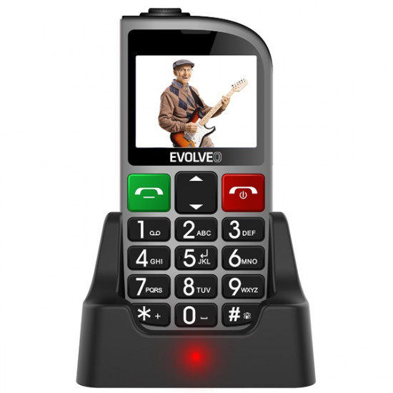 EVOLVEO Easy Phone 800 FMR 2,3 Dual SIM ezüst mobiltelefon