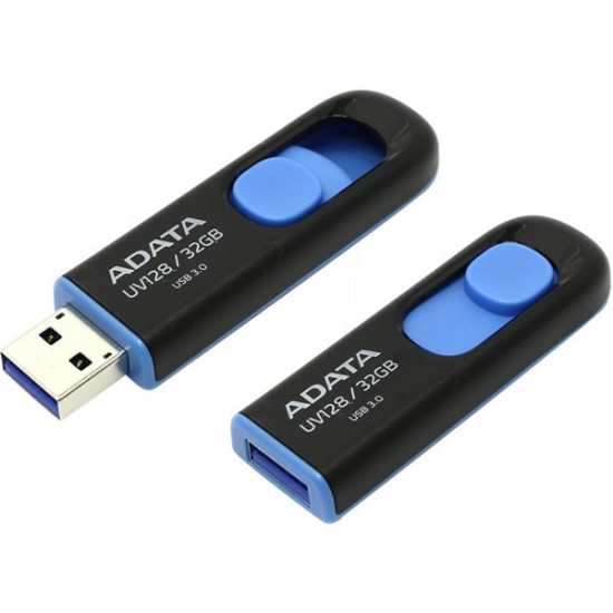 ADATA UV128 32GB fekete-kék USB3.0 pendrive (AUV128-32G-RBE)