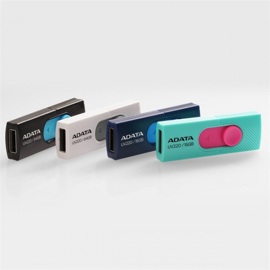 ADATA 32GB UV220 USB 2.0 Black/Blue (AUV220-32G-RBKBL)