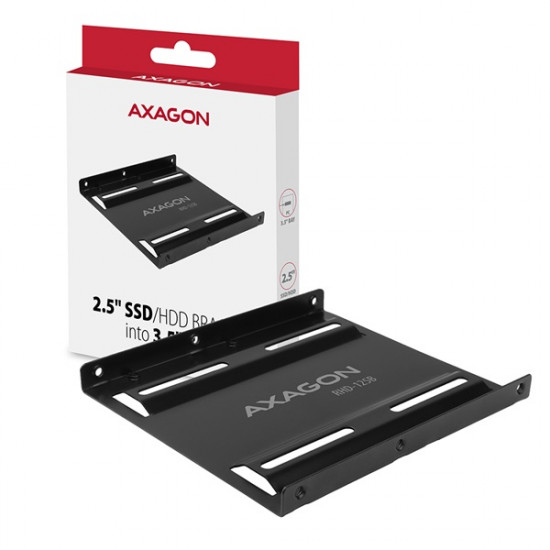Axagon RHD-125B 2.5->3.5 beépítő keret fekete
