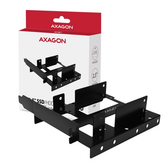 Axagon RHD-P35 2x2.5/1x3.5->PCI beépítő keret fekete (RHD-P35)