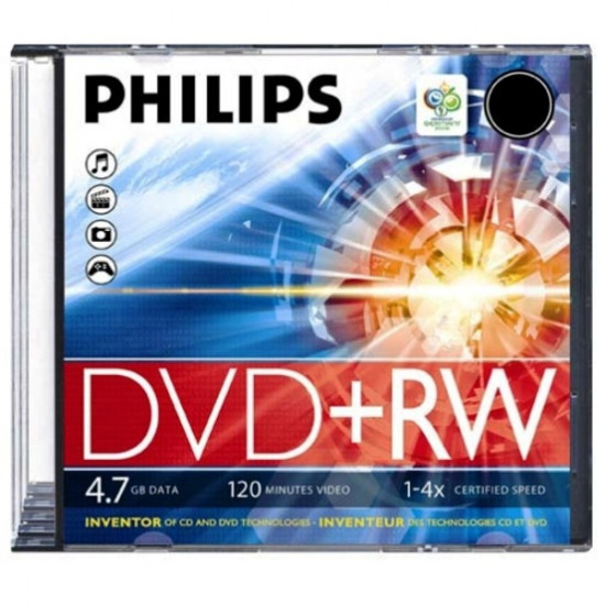 Philips DVD+RW47 4x újraírható DVD lemez Philips DVD+RW47 4x újraírható DVD lemez