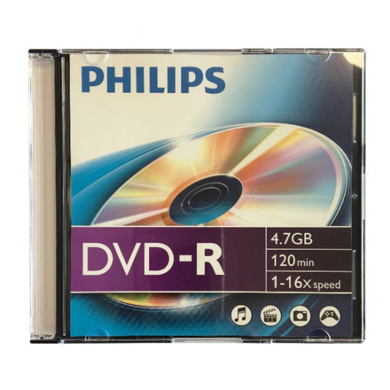Philips DVD-R47 16x Slim tokos lemez