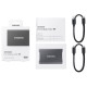 SAMSUNG Portable SSD T7 2TB extern USB 3.2 Gen 2 indigo titan grey