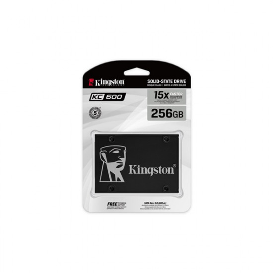 Kingston KC600 256GB 2.5 SATA3 SSD meghajtó (SKC600/256G)