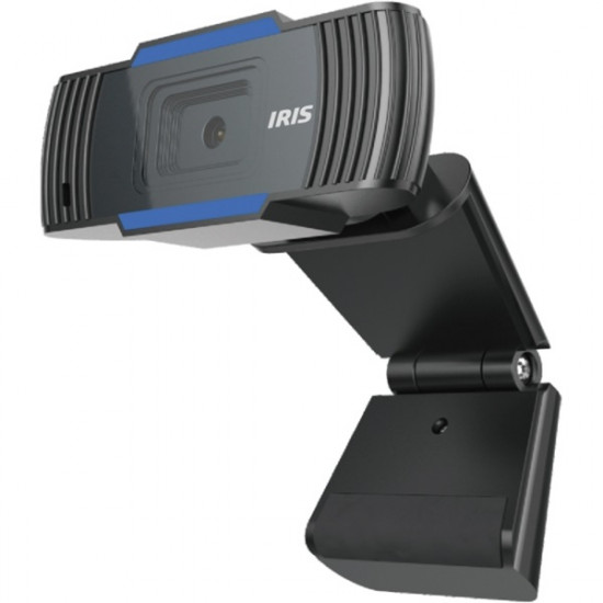 IRIS mikrofonos fekete/kék webkamera (W-25)
