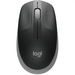 Logitech M190 teljes méretű vezeték nélküli optikai egér középszürke-fekete (910-005906)